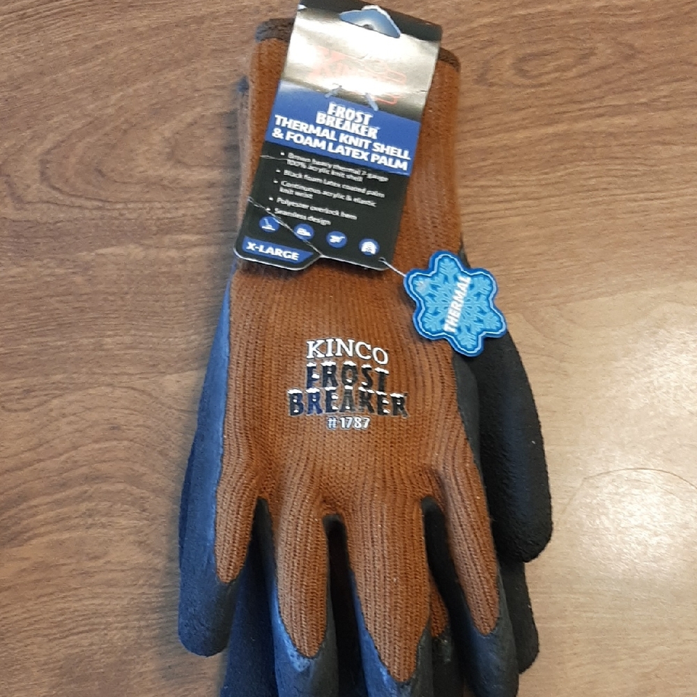 Kinco Frost Breaker Brown and Black Gloves